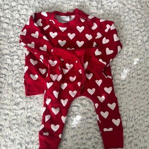 Bums & Roses “Heart Beet” 12 -18 mos